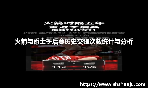 火箭与爵士季后赛历史交锋次数统计与分析